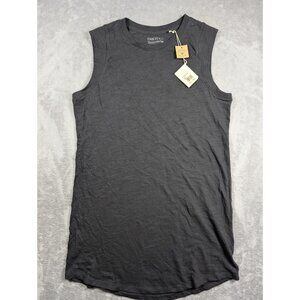 Faherty Mens Tank Top Large Charcoal The Sunwashed Collection Organic Cotton
